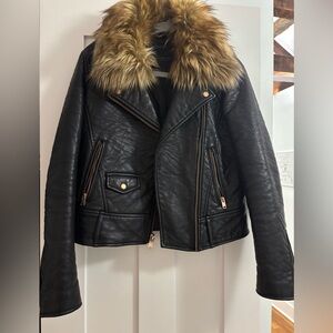 Faux Leather Marc New York Jacket